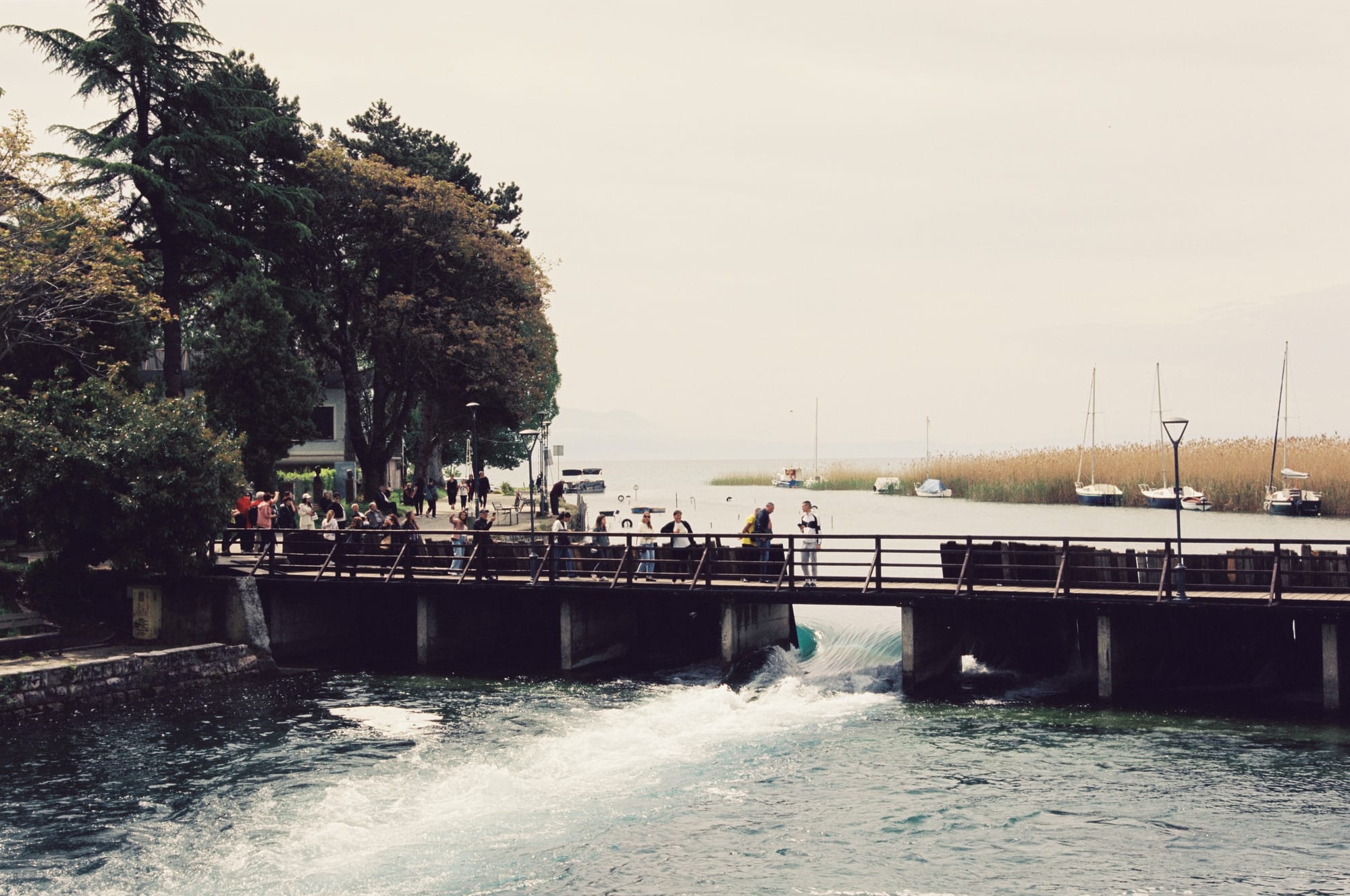 Lake Ohrid, North Macedonia — The city of Struga has one of the very popular drainssudo  of the lake