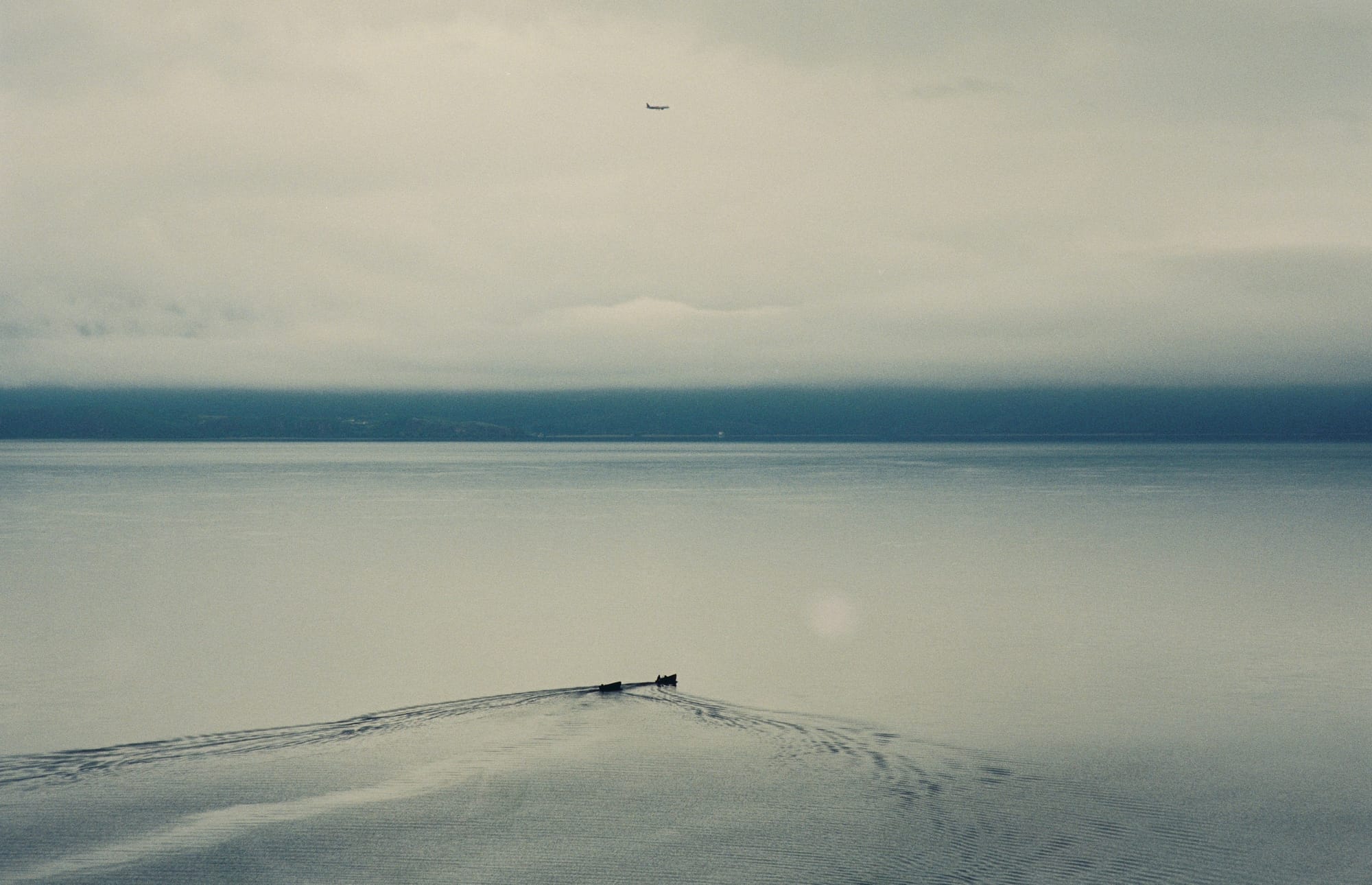 Lake Ohrid, North Macedonia — Seen from the stairs at the church of St. John at Kaneo